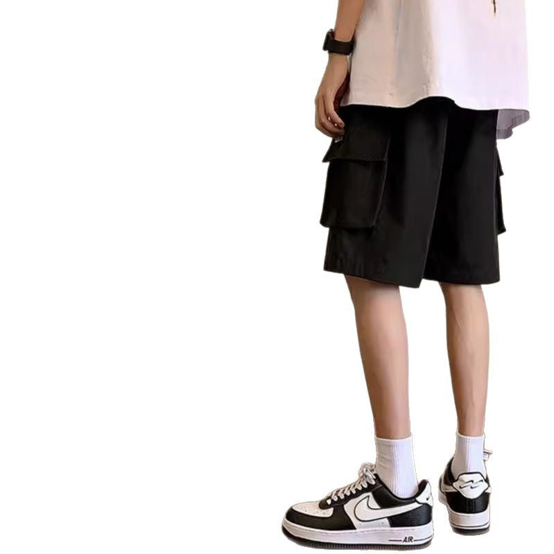 Men’s Drawstring Loose Mid-Length Shorts