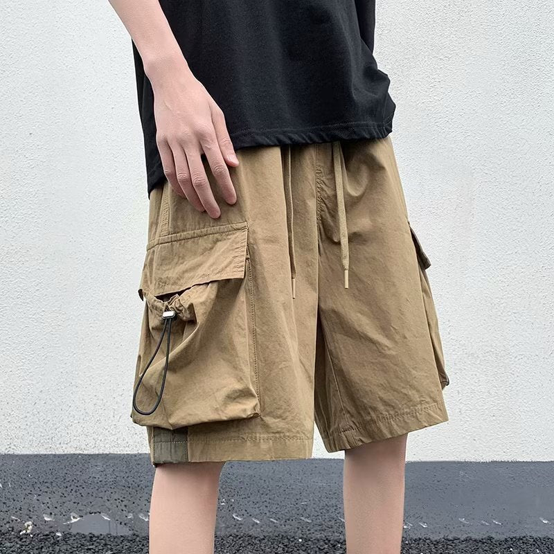Men’s Retro Workwear Loose Summer Shorts