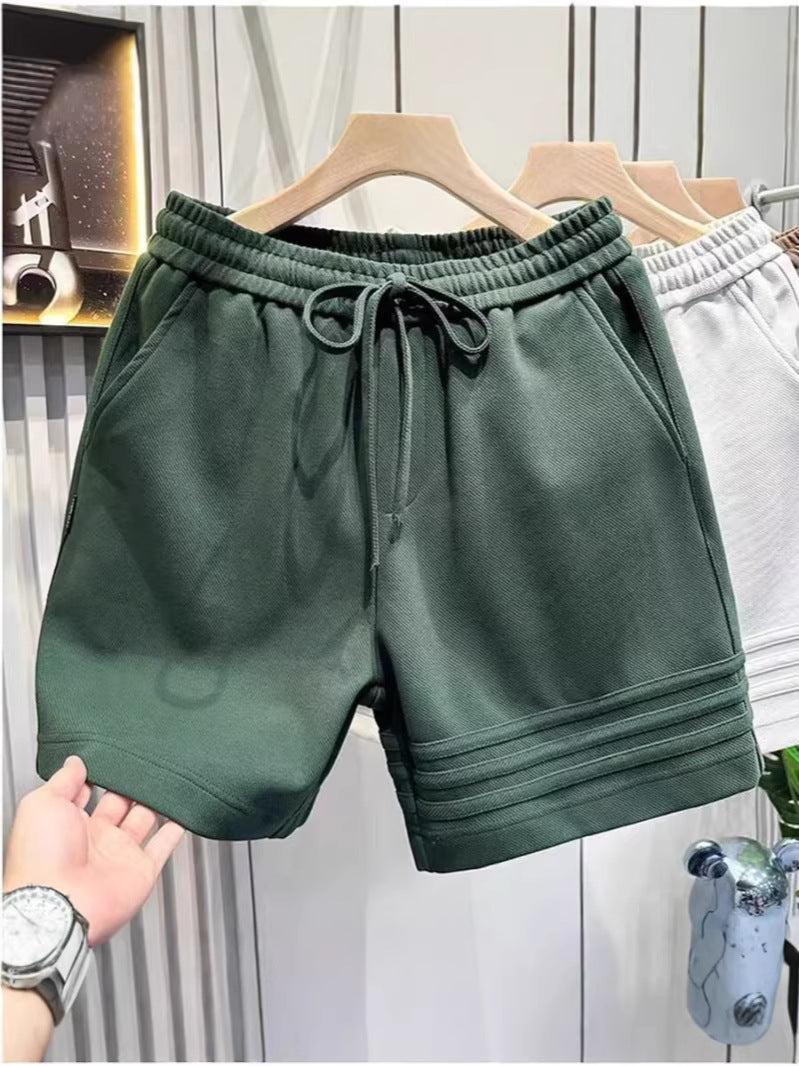 Men’s Heavyweight Three-Stripe Sports Shorts