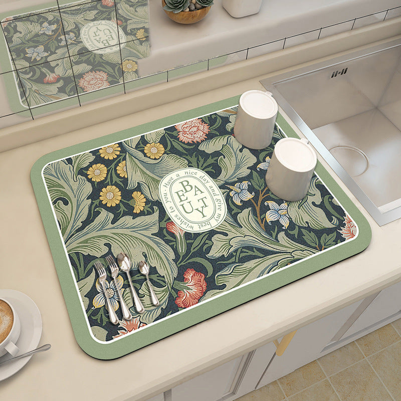 Simple Modern Soft Diatom Mud Kitchen & Table Mat
