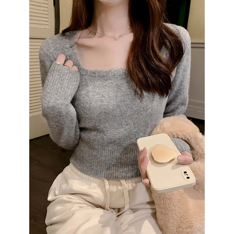 Sexy Off-Shoulder Women Long Sleeve Sweater Top