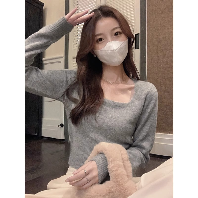 Sexy Off-Shoulder Women Long Sleeve Sweater Top