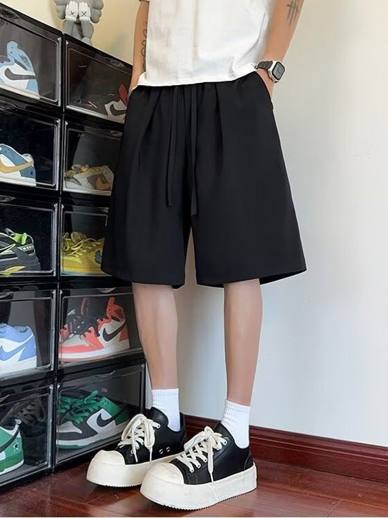 Men’s Over-the-Knee Loose Casual Shorts