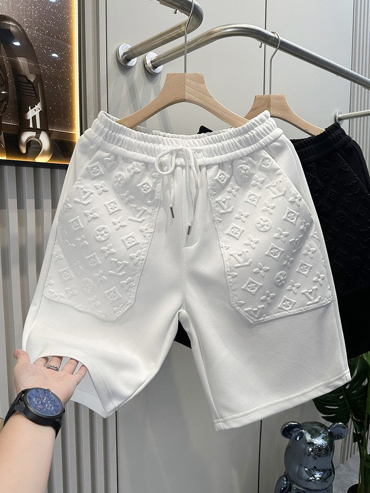 Men’s Luxury Embossed Casual Summer Shorts