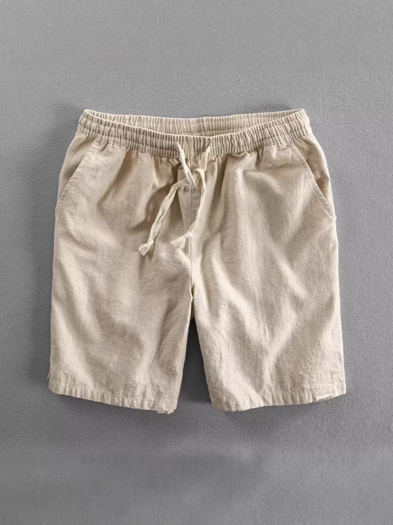 Men’s Cotton Linen Breathable Summer Shorts