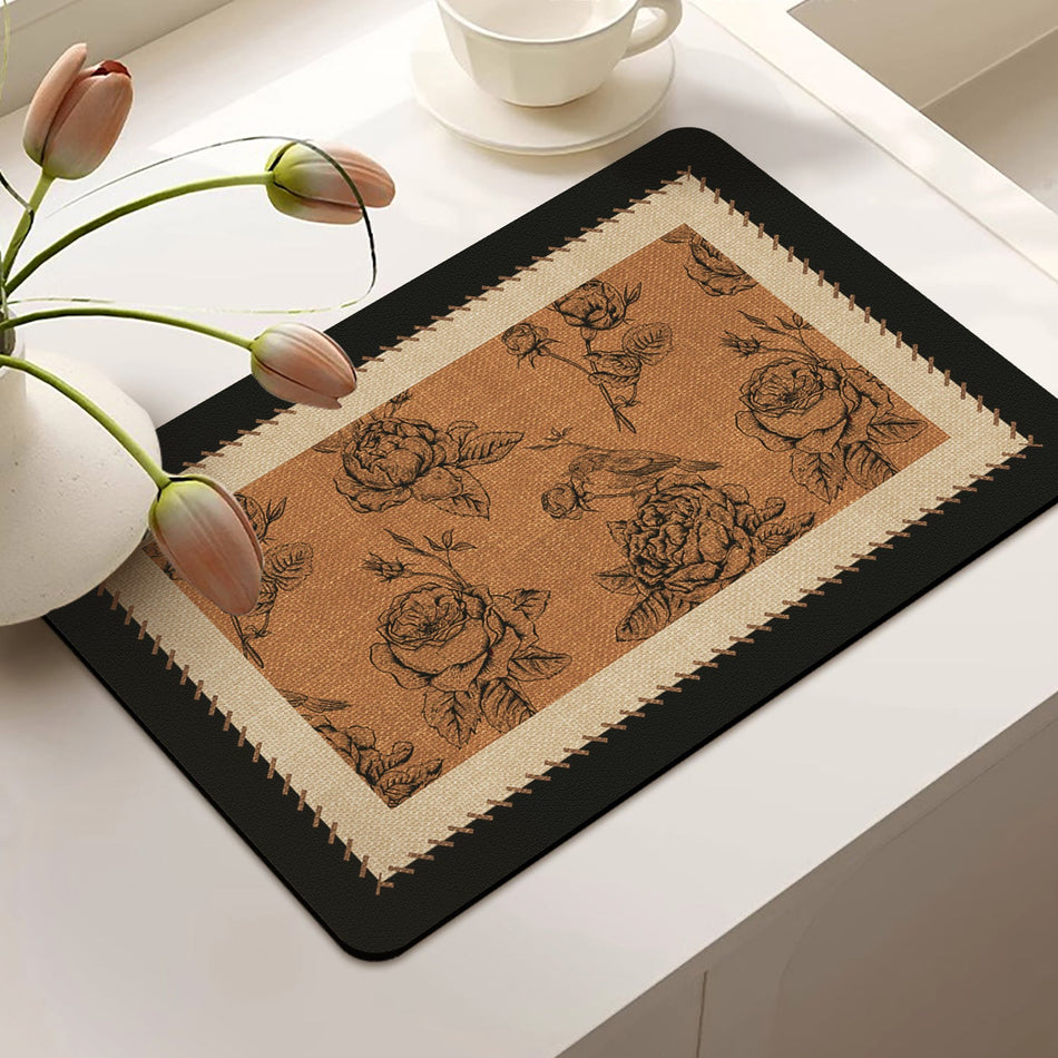 New Vintage Diatom Mud Kitchen & Coffee Station Mat