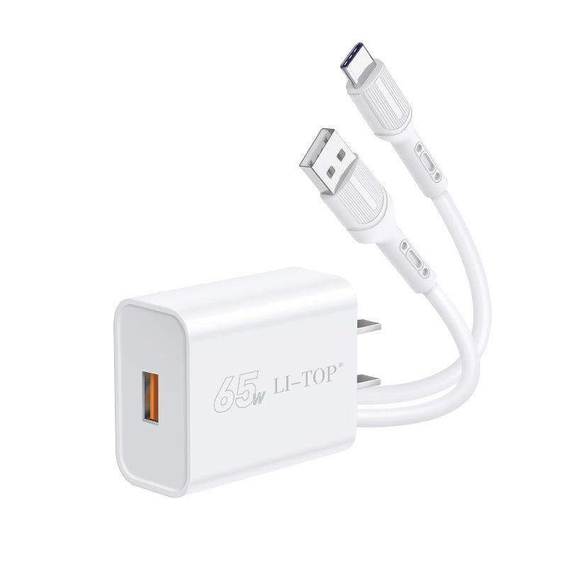 65W 3C Fast Charger for Xiaomi Oppo Flash Charge Set