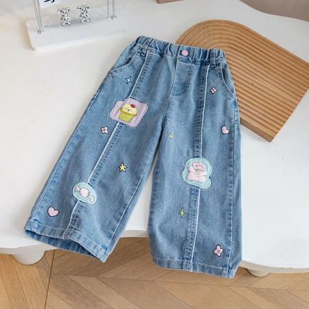 Kids Loose Straight Jeans 2024 Casual Unisex Pants – Kids Fashion Nepal | Tudoholic