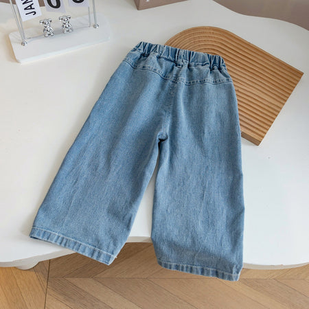 Kids Loose Straight Jeans 2024 Casual Unisex Pants – Kids Fashion Nepal | Tudoholic