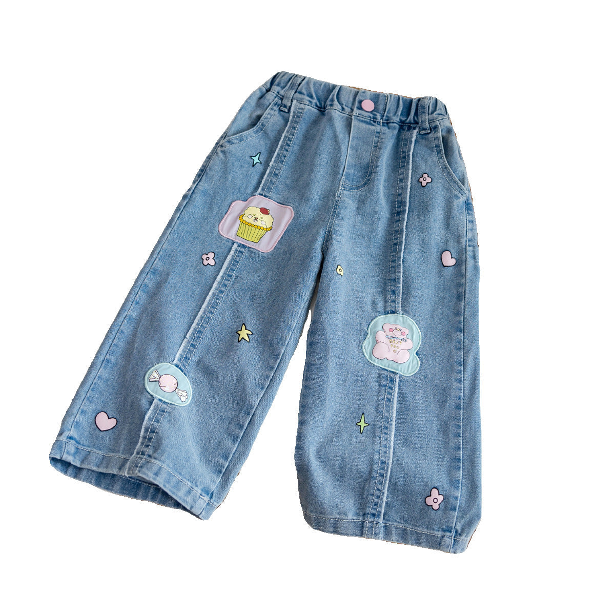 Kids Loose Straight Jeans 2024 Casual Unisex Pants – Kids Fashion Nepal | Tudoholic