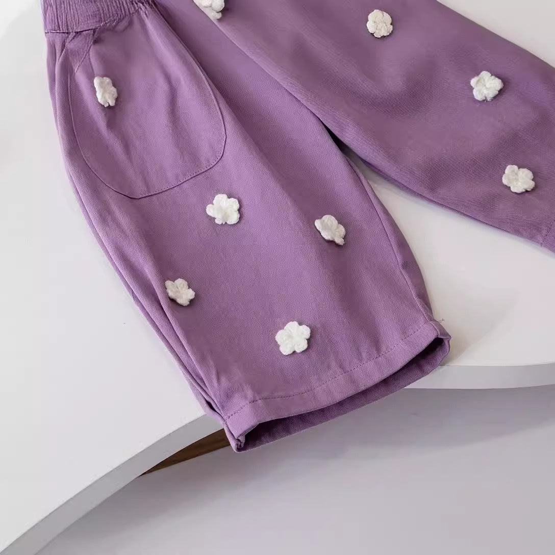 Girls Korean Style Casual Pants Spring Fashion 2023 – Spring Autumn Kids Fashion Nepal | Tudoholic
