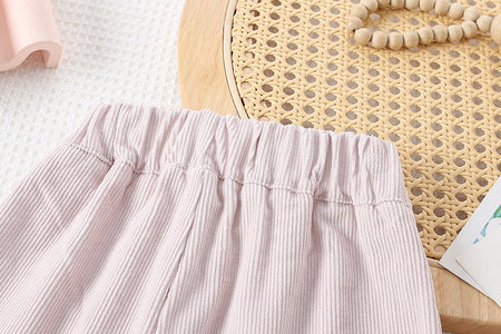 Girls Rabbit Lace Wide-Leg Casual Pants Autumn Style – Spring Autumn Kids Fashion Nepal | Tudoholic