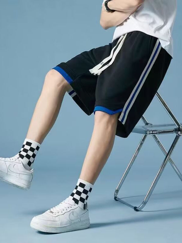 Men’s American Basketball Loose Knee-Length Shorts