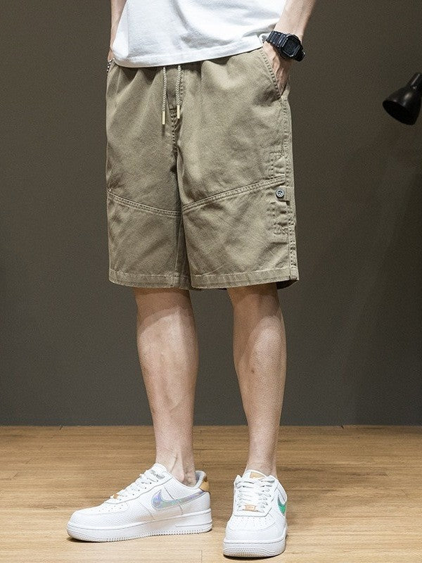 Men’s Japanese Workwear Plus Size Casual Shorts 2025