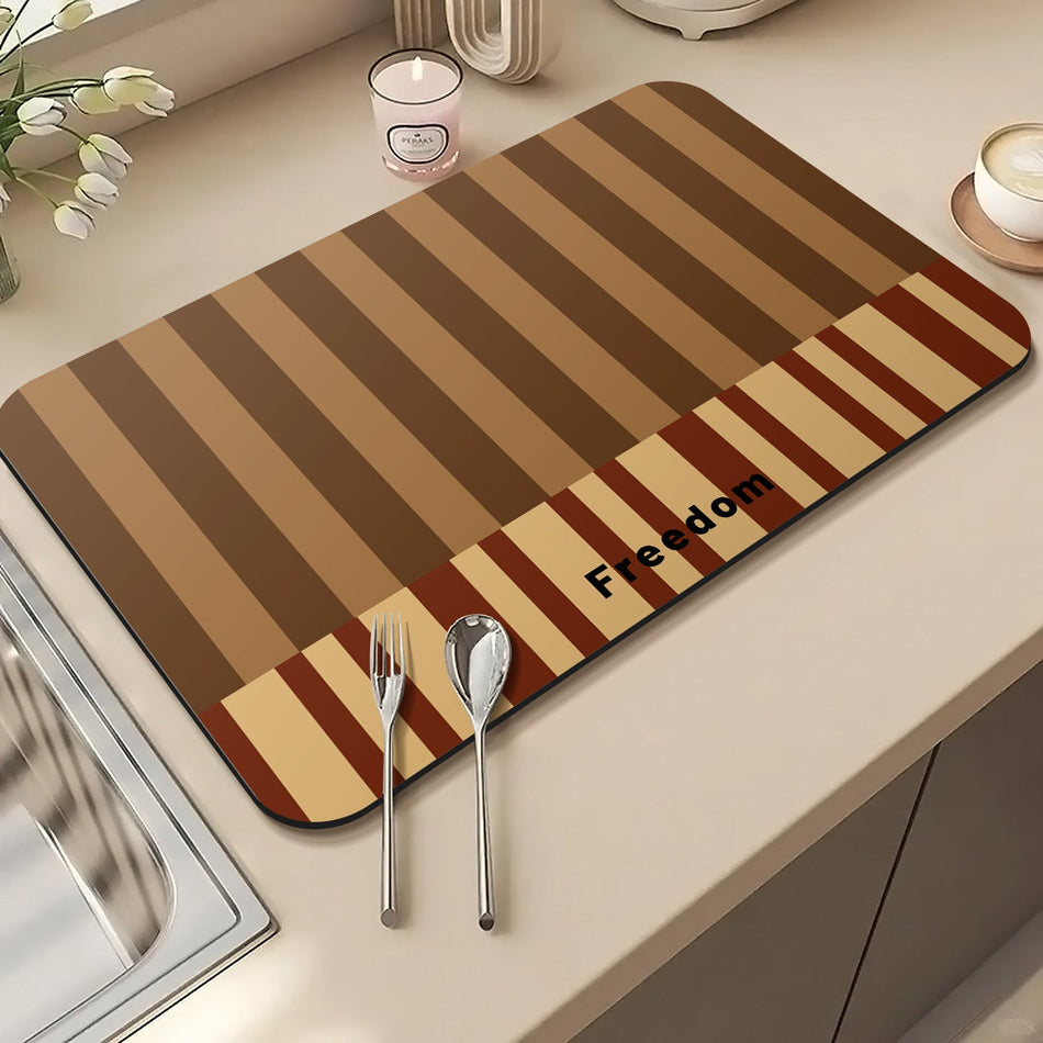 Diatomaceous Earth Kitchen Draining Mat
