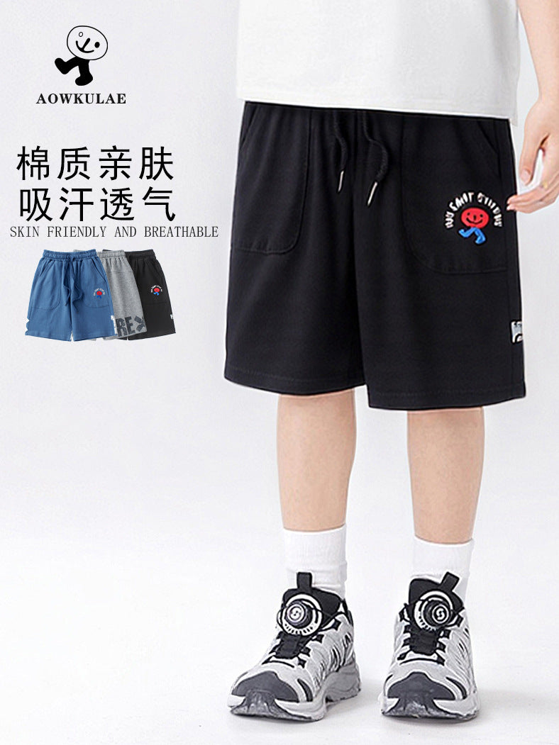 Boys’ Korean Summer Sports Shorts – Embroidered Pants – Summer Kids Fashion Nepal | Tudoholic
