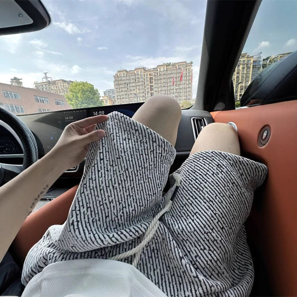 Men’s Tweed Zebra Pattern Casual Shorts