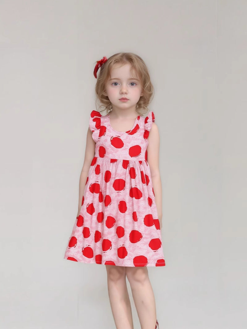 Girls Summer Floral Princess Dress Cotton Silk 2025 – Summer Kids Fashion Nepal | Tudoholic