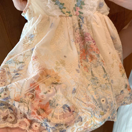 Girls Summer Floral Suspender Princess Dress 2025 – Summer Kids Fashion Nepal | Tudoholic