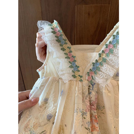 Girls Summer Floral Suspender Princess Dress 2025 – Summer Kids Fashion Nepal | Tudoholic