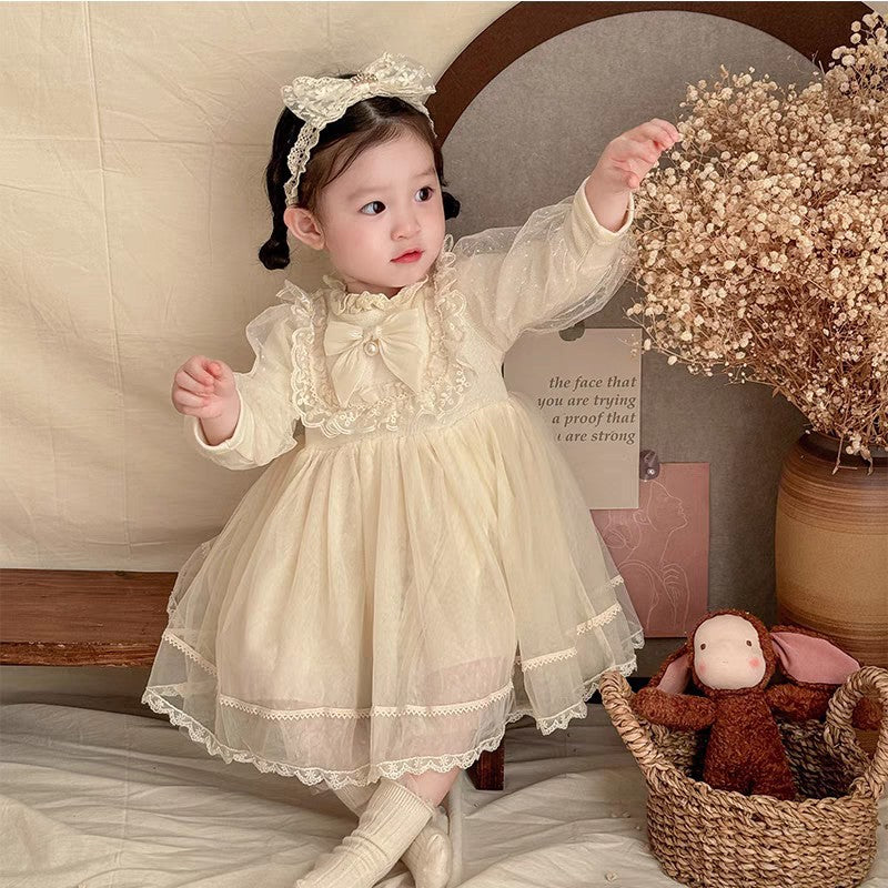 Girls Autumn Princess Mesh Dress Long Sleeve Birthday – Spring Autumn Kids Fashion Nepal | Tudoholic