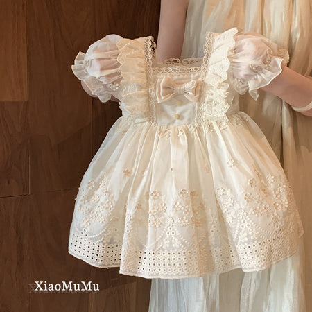 Girls French Lolita Princess Summer Dress 2025 – Summer Kids Fashion Nepal | Tudoholic
