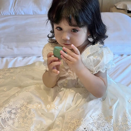 Girls French Lolita Princess Summer Dress 2025 – Summer Kids Fashion Nepal | Tudoholic