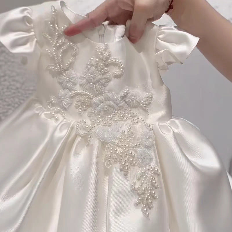 Girls First Birthday Princess Flower Girl Dress Autumn – Spring Autumn Kids Fashion Nepal | Tudoholic
