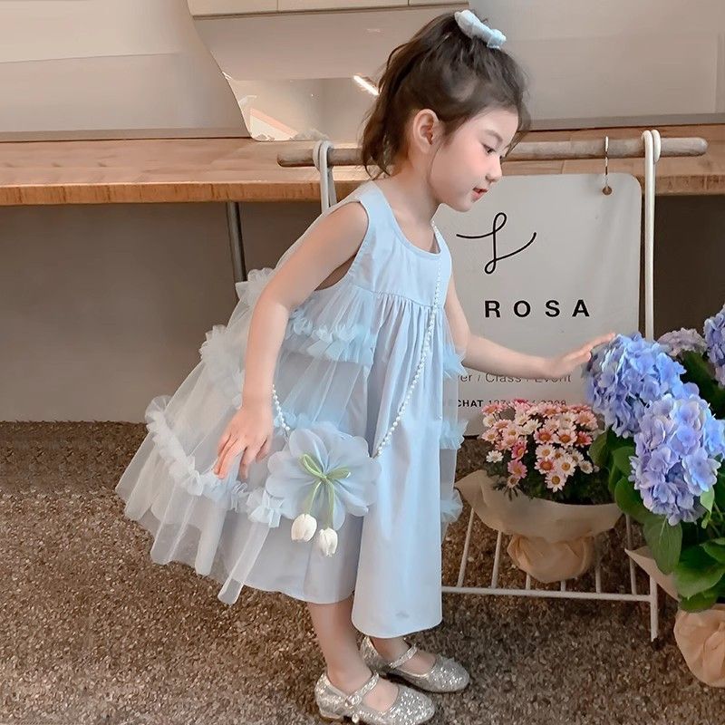 Girls Summer Princess Dress 2025 Baby Vest Dress – Summer Toddler Fashion Nepal | Tudoholic