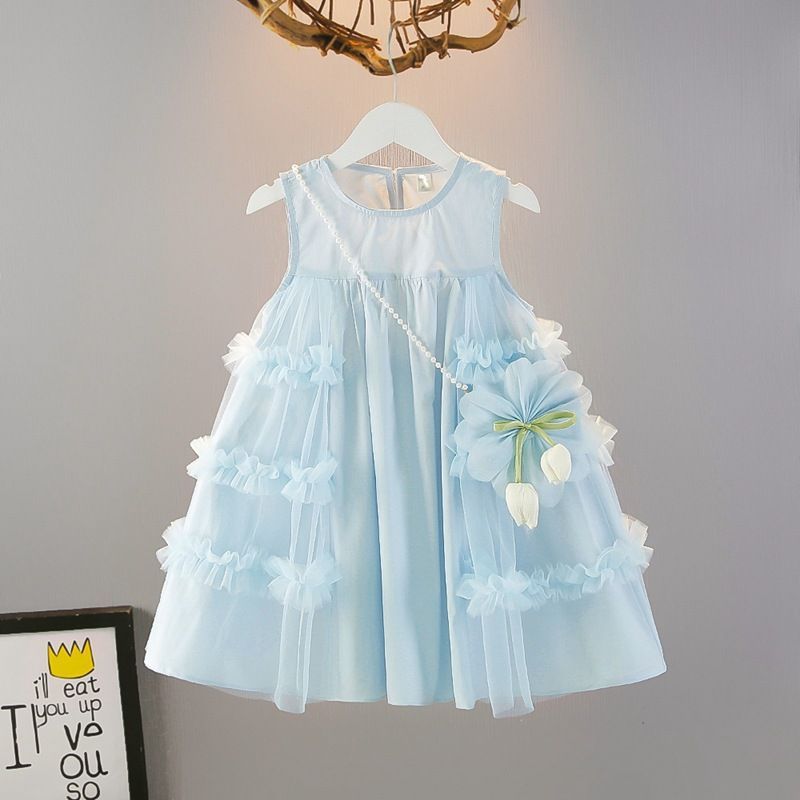 Girls Summer Princess Dress 2025 Baby Vest Dress – Summer Toddler Fashion Nepal | Tudoholic