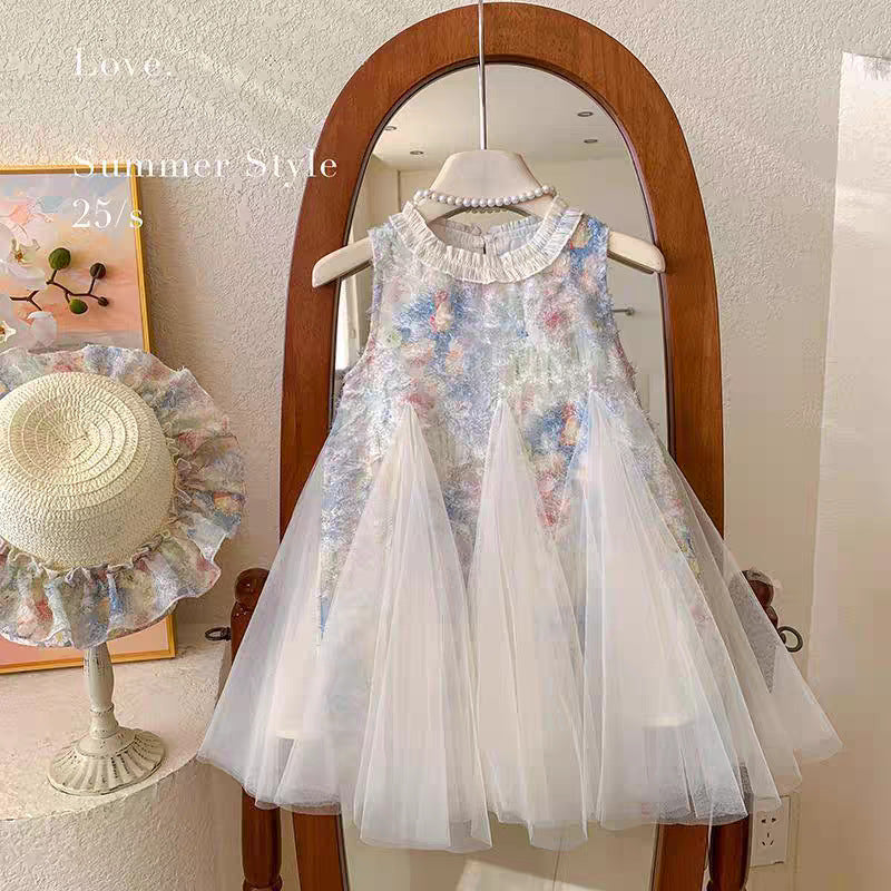 Girls Summer Princess Mesh Skirt Dress New Fashion – Summer Kids Fashion Nepal | Tudoholic