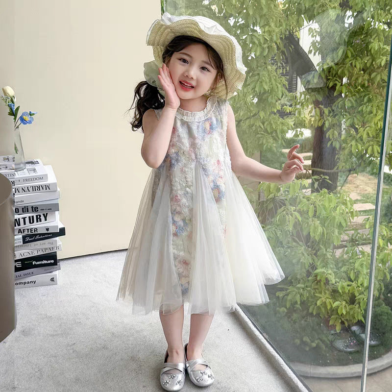 Girls Summer Princess Mesh Skirt Dress New Fashion – Summer Kids Fashion Nepal | Tudoholic