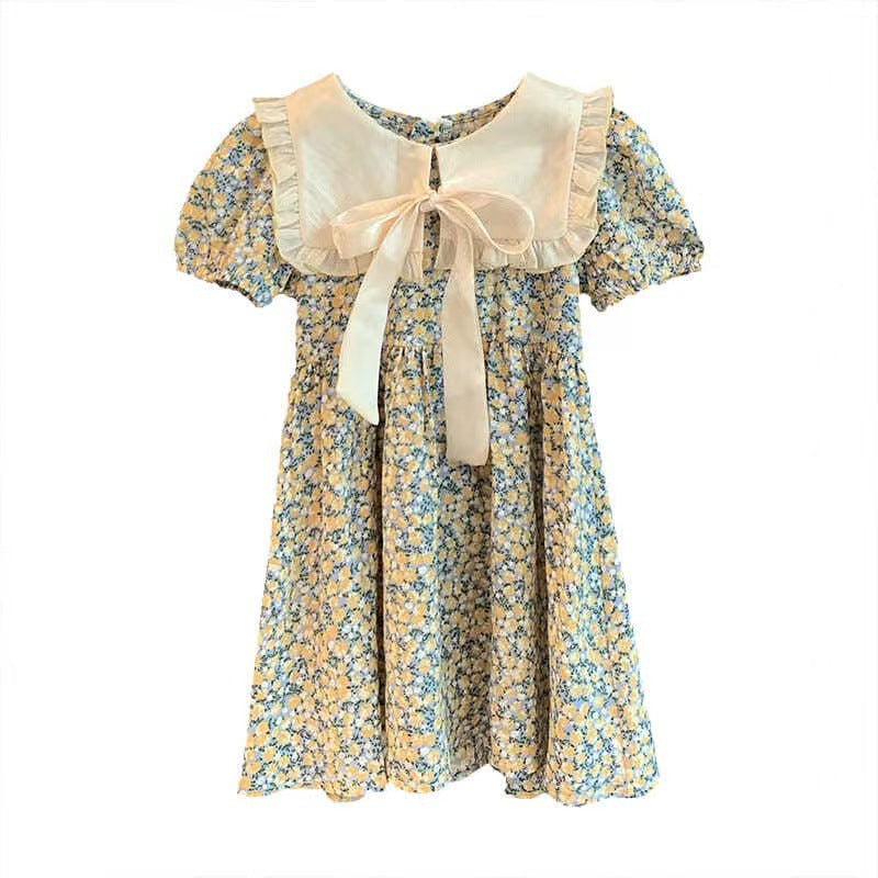 Girls Korean Floral Princess Dress Summer 2024 – Summer Kids Fashion Nepal | Tudoholic