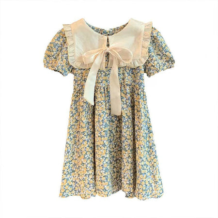Girls Korean Floral Princess Dress Summer 2024 – Summer Kids Fashion Nepal | Tudoholic