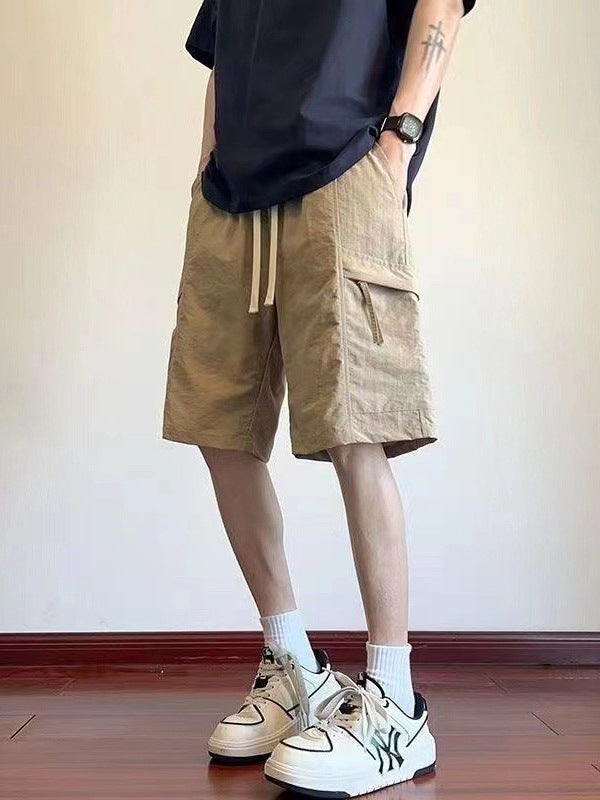 Men’s 2025 Ice Silk Cropped Sports Shorts