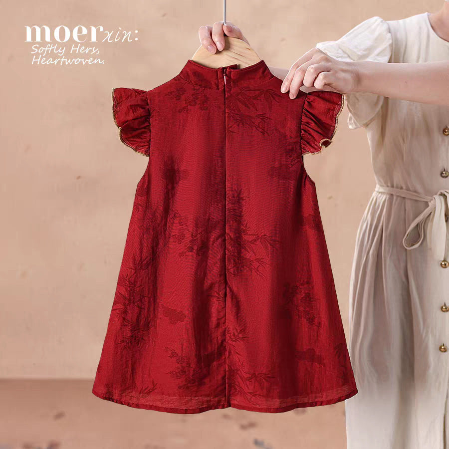 Girls Han Dynasty Cheongsam Princess Dress Summer – Summer Kids Fashion Nepal | Tudoholic