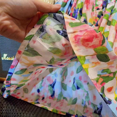 Girls Monet Garden Floral Princess Dress Summer 2024 – Summer Kids Fashion Nepal | Tudoholic
