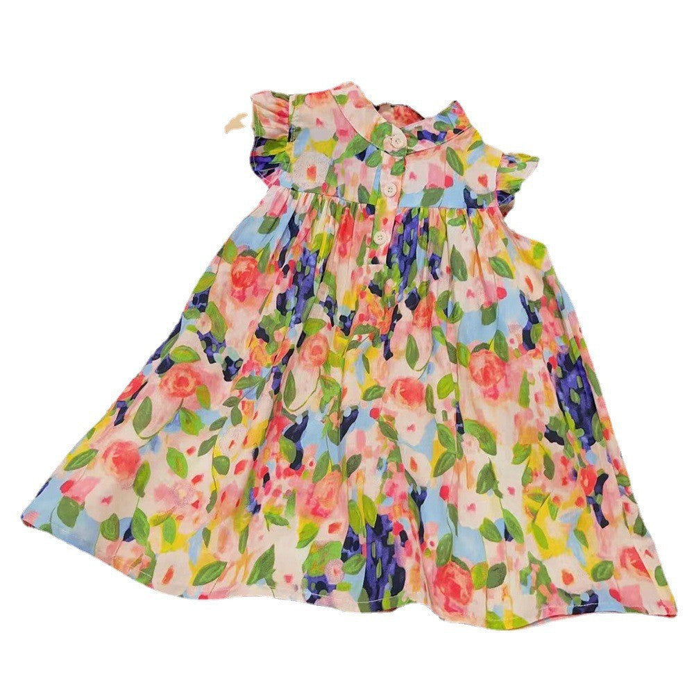 Girls Monet Garden Floral Princess Dress Summer 2024 – Summer Kids Fashion Nepal | Tudoholic