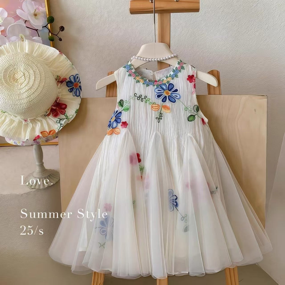 Girls Sleeveless Princess Vest Dress Summer New Style – Summer Kids Fashion Nepal | Tudoholic