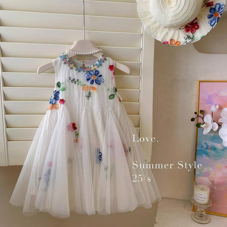 Girls Sleeveless Princess Vest Dress Summer New Style – Summer Kids Fashion Nepal | Tudoholic
