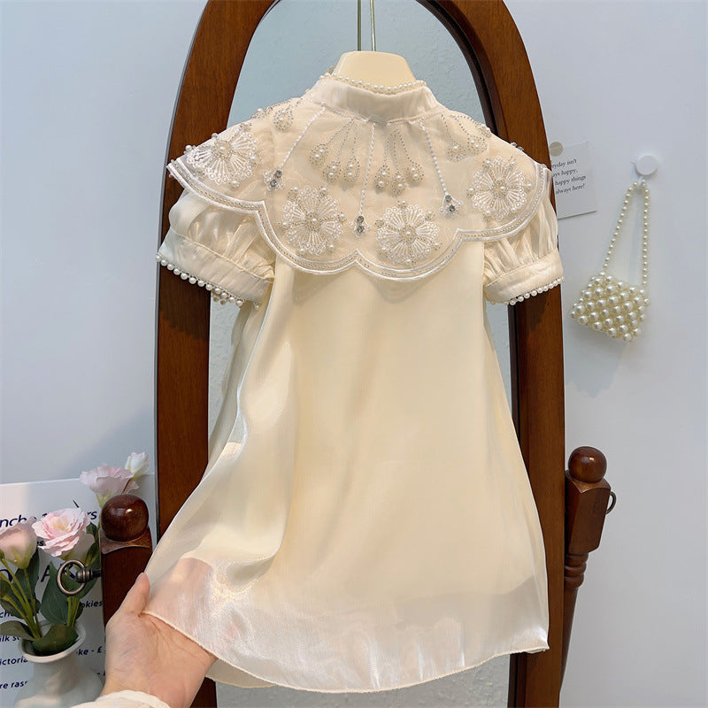 Girls Retro Cheongsam Princess Dress Summer 2025 – Summer Kids Fashion Nepal | Tudoholic