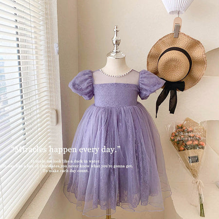 Girls Flower Girl Princess Dress Wedding Summer New – Summer Kids Fashion Nepal | Tudoholic