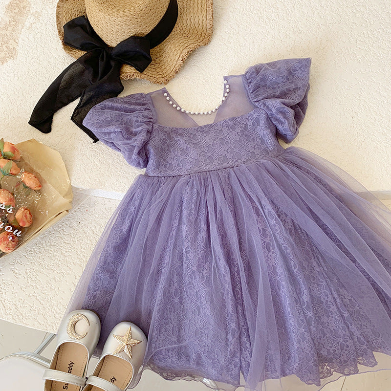 Girls Flower Girl Princess Dress Wedding Summer New – Summer Kids Fashion Nepal | Tudoholic