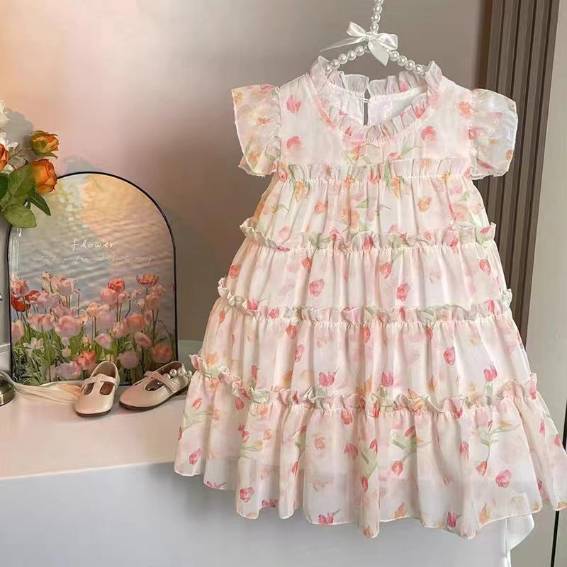 Girls Korean Princess Dress Summer 2025 Fashion – Summer Kids Fashion Nepal | Tudoholic