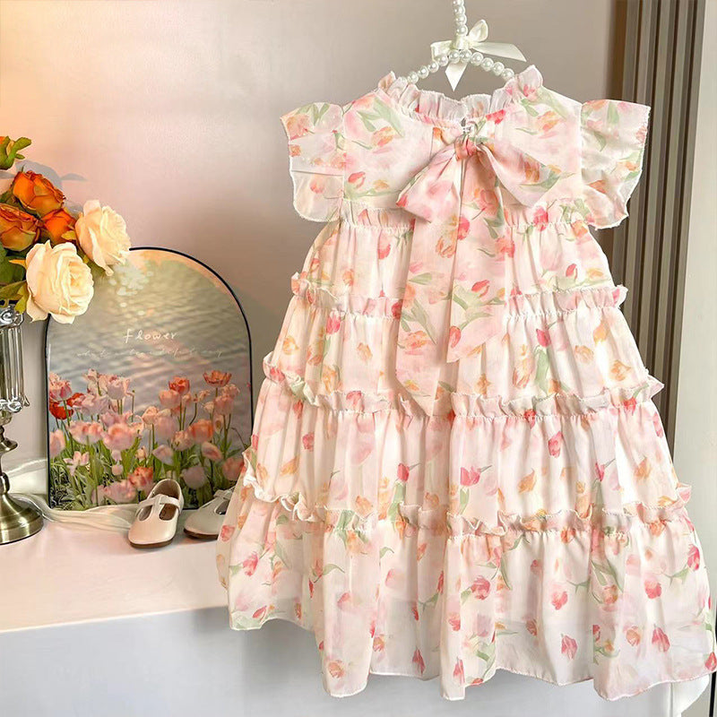 Girls Korean Princess Dress Summer 2025 Fashion – Summer Kids Fashion Nepal | Tudoholic