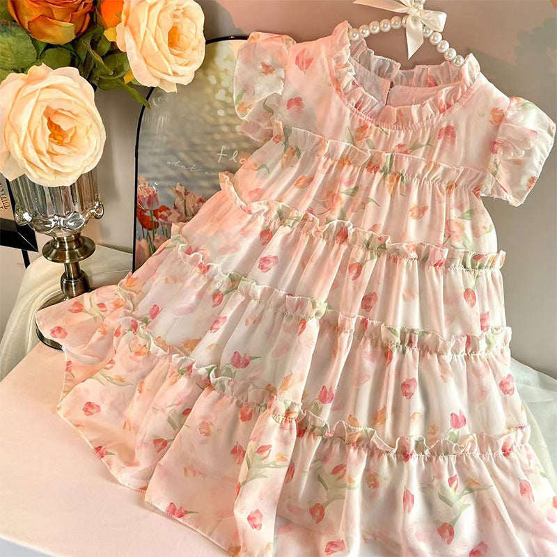 Girls Korean Princess Dress Summer 2025 Fashion – Summer Kids Fashion Nepal | Tudoholic