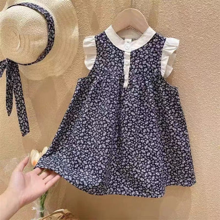 Girls Korean Floral Princess Dress Summer 2026 New – Summer Kids Fashion Nepal | Tudoholic