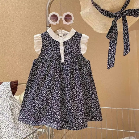 Girls Korean Floral Princess Dress Summer 2026 New – Summer Kids Fashion Nepal | Tudoholic