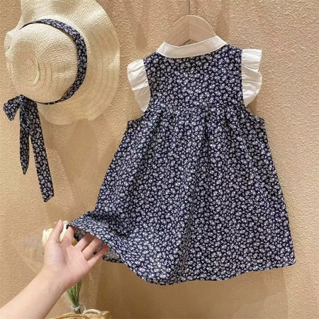 Girls Korean Floral Princess Dress Summer 2026 New – Summer Kids Fashion Nepal | Tudoholic