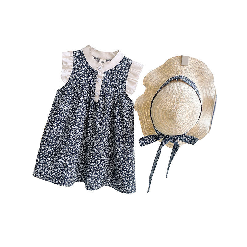 Girls Korean Floral Princess Dress Summer 2026 New – Summer Kids Fashion Nepal | Tudoholic